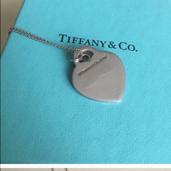 Tiffany & Co Heart Necklace with Rubedo Key - Picture 2 of 3